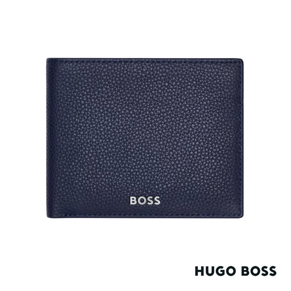 Hugo Boss® Classic Grained Money Wallet - Navy Blue