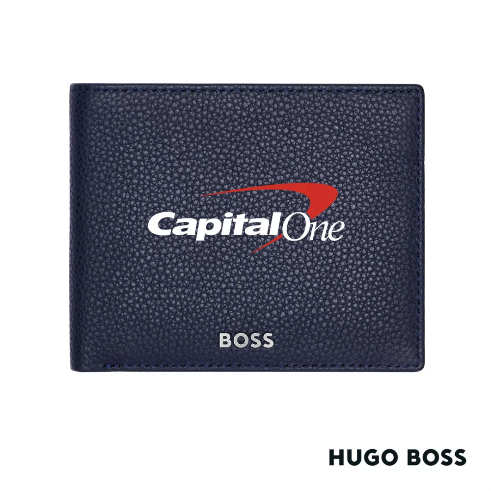 Hugo Boss® Classic Grained Wallet - Navy Blue