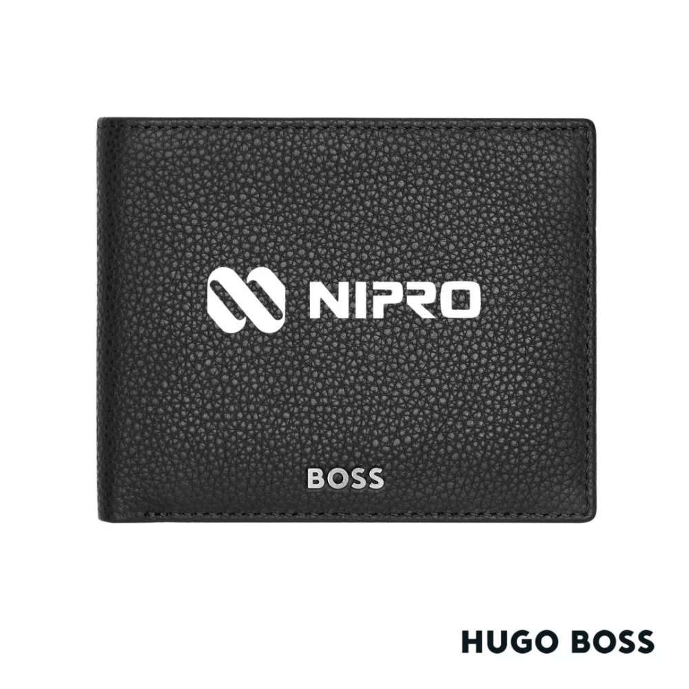 Hugo Boss® Classic Grained Wallet w/flap - Black