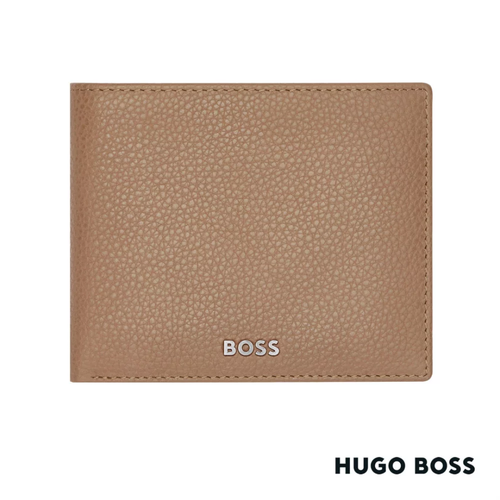 Hugo Boss® Classic Grained Wallet w/flap - Camel