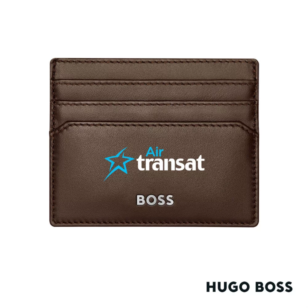 Hugo Boss® Classic Smooth Card Holder - Brown
