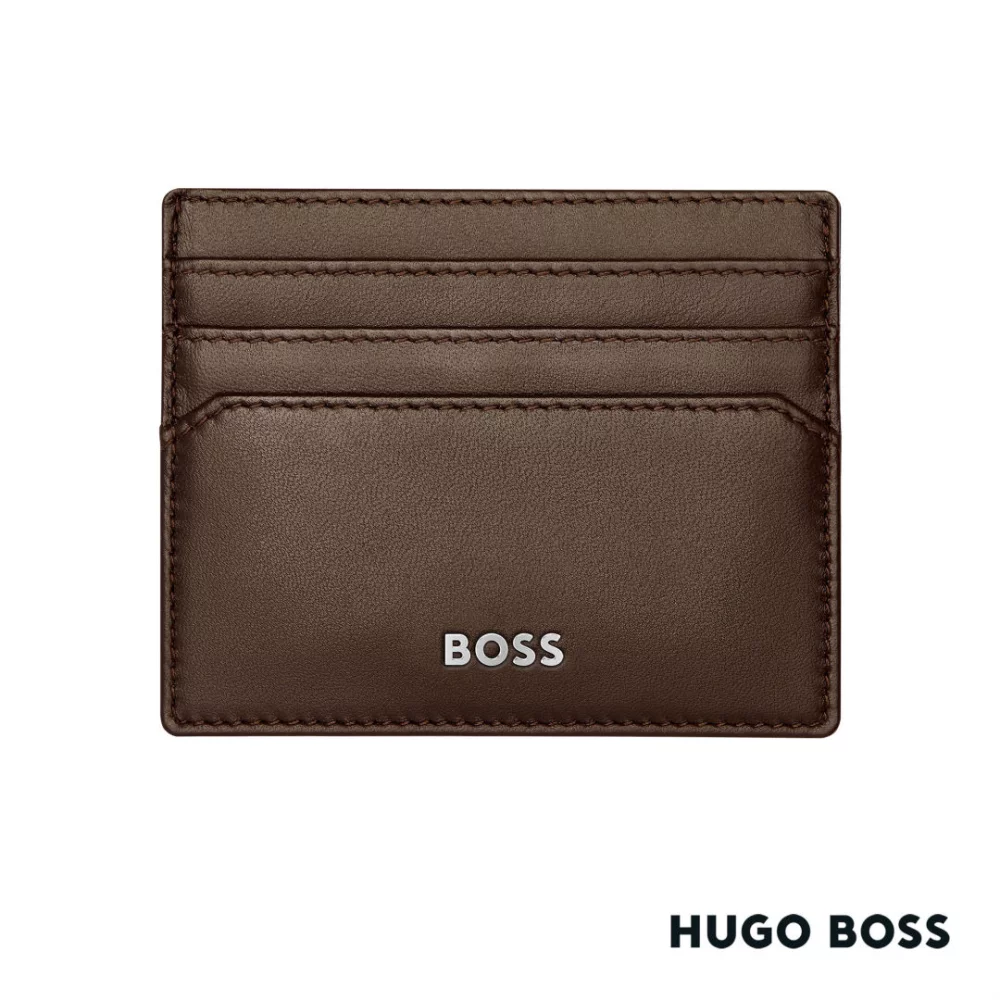 Hugo Boss® Classic Smooth Card Holder - Brown