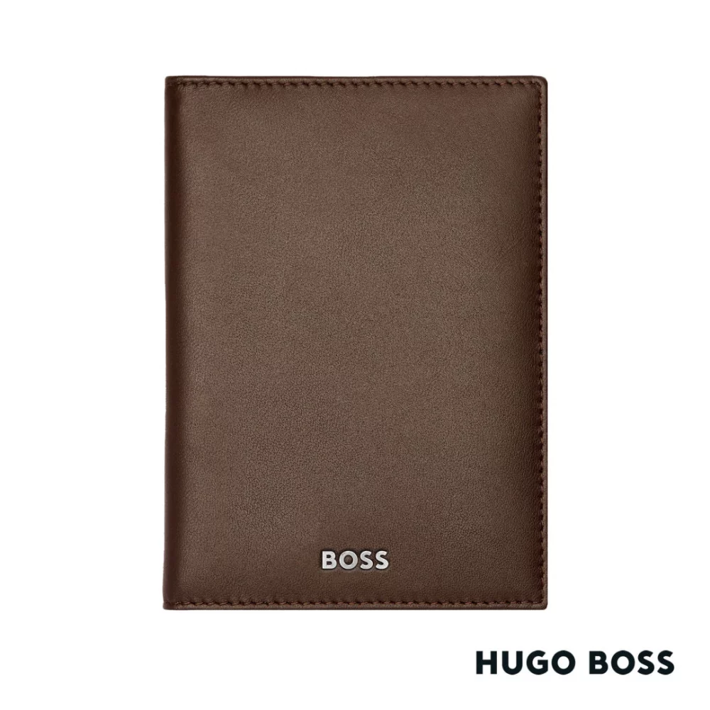 Hugo Boss® Classic Smooth Folding Card Holder - Brown