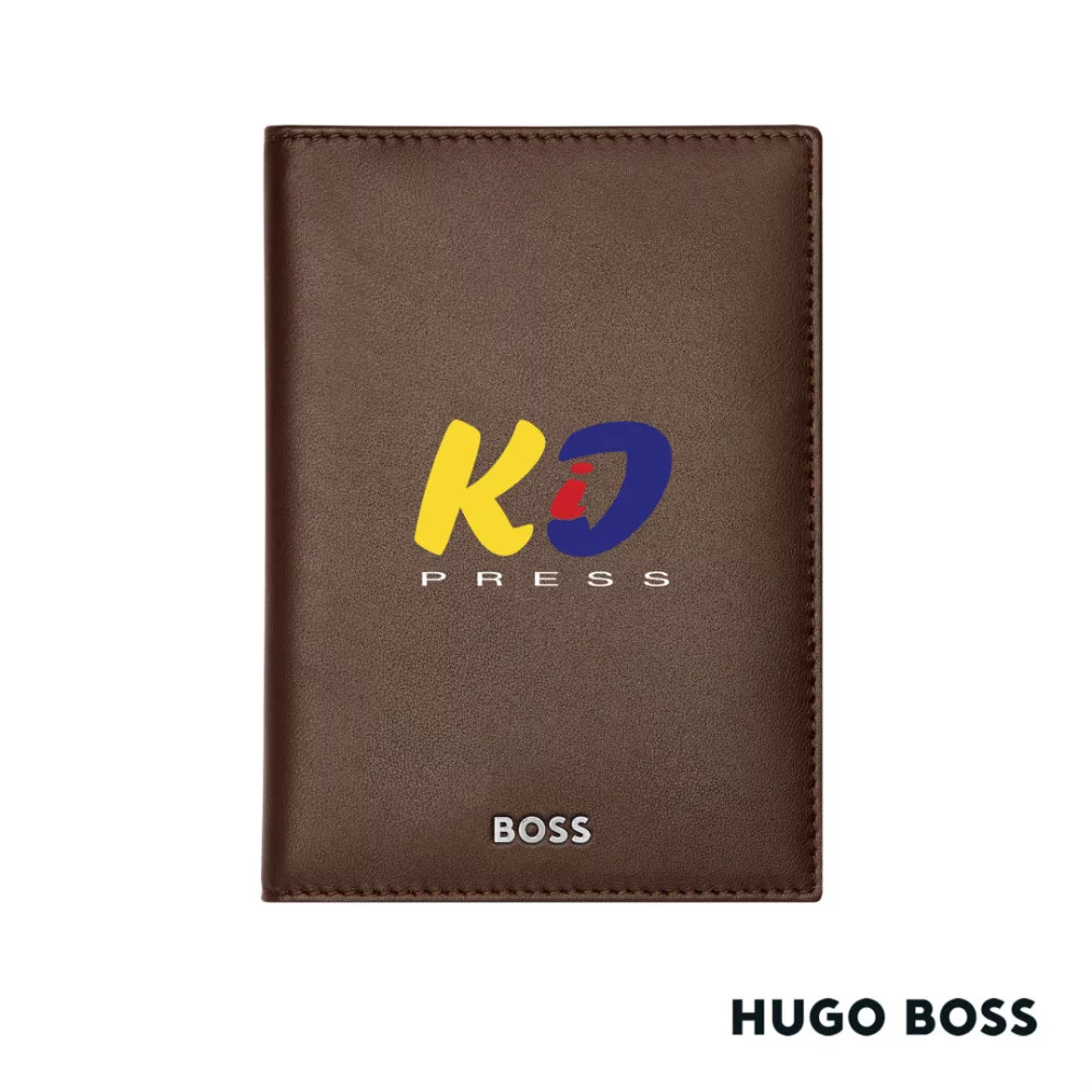Hugo Boss® Classic Smooth Trifold Card Holder - Brown
