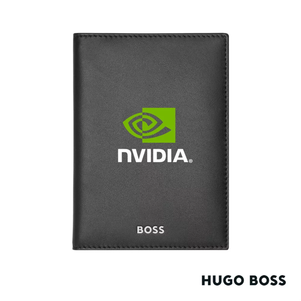 Hugo Boss® Classic Smooth Passport Holder - Black