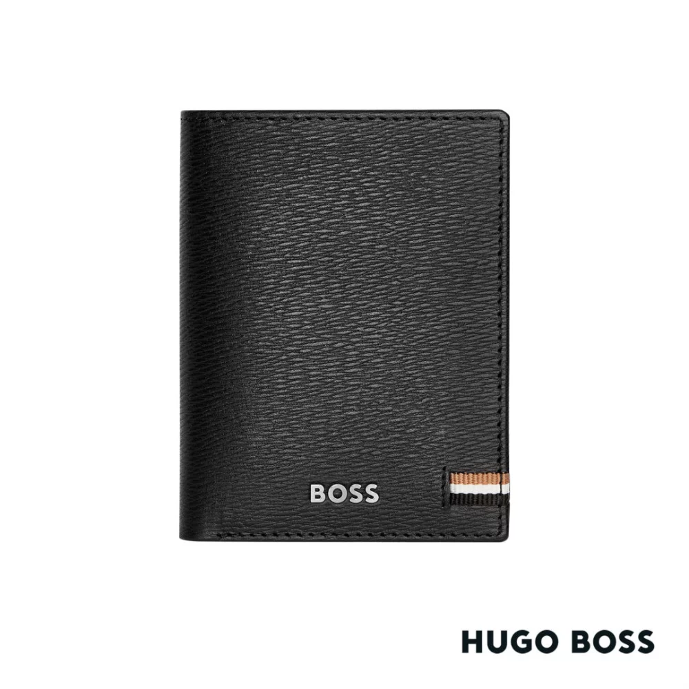Hugo Boss® Iconic Trifold Card Holder - Black