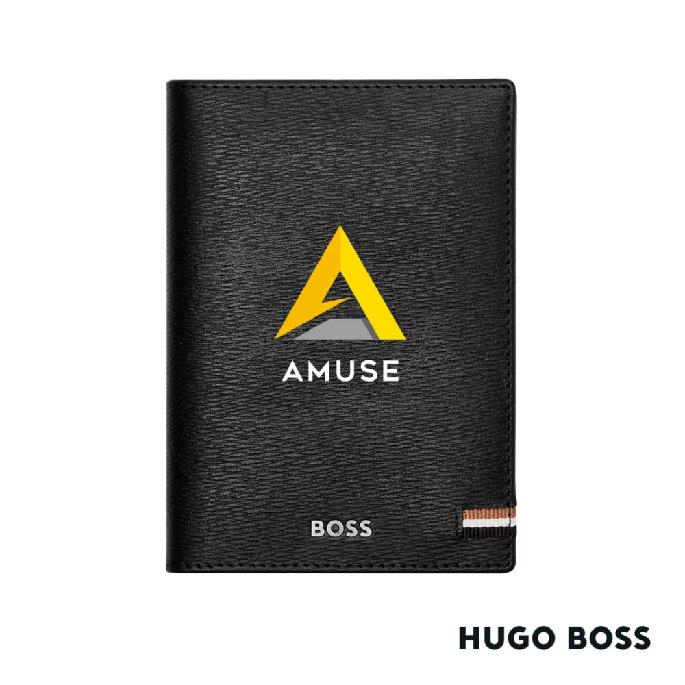 Hugo Boss® Iconic Passport Holder - Black