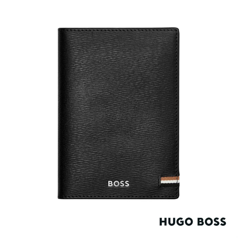 Hugo Boss® Iconic Passport Holder - Black