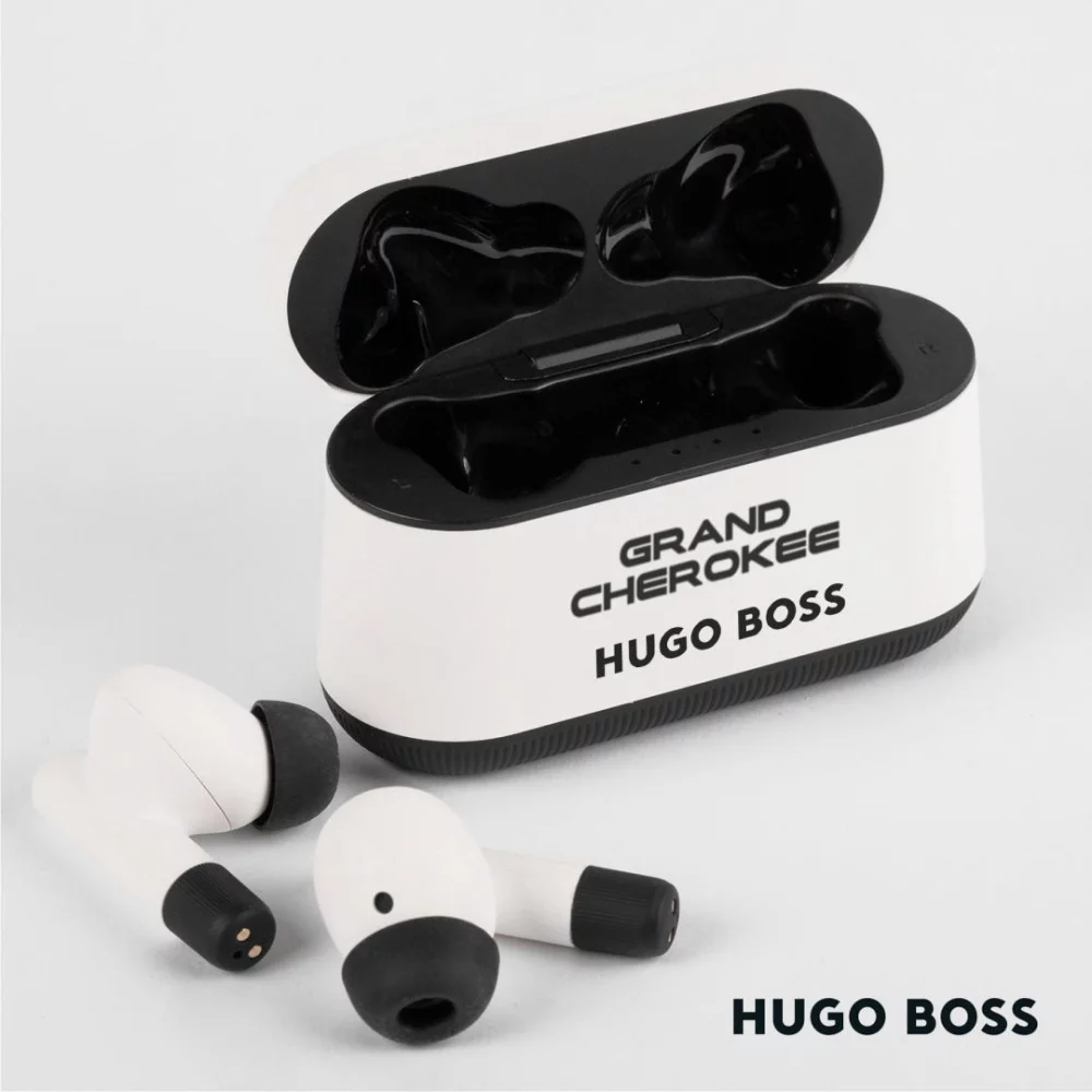 Hugo Boss® Gear Matrix Wireless Earphones - White