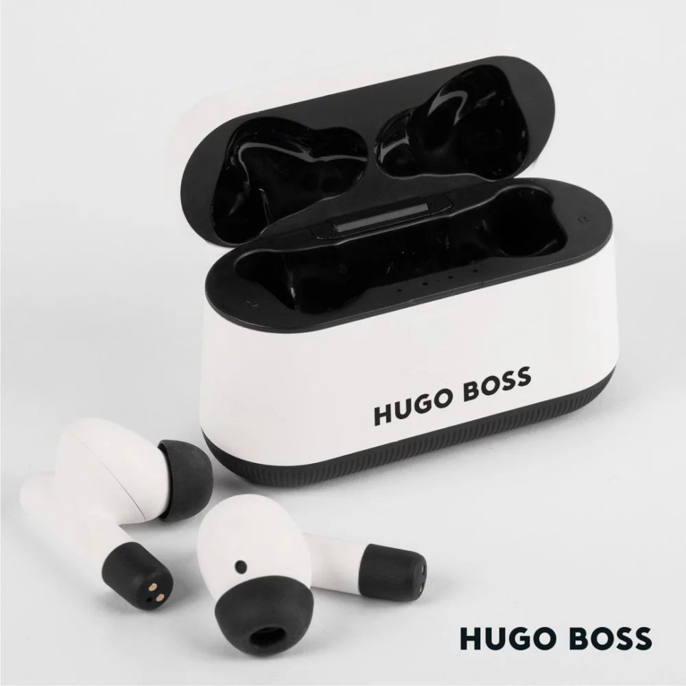 Hugo Boss® Gear Matrix Wireless Earphones - White
