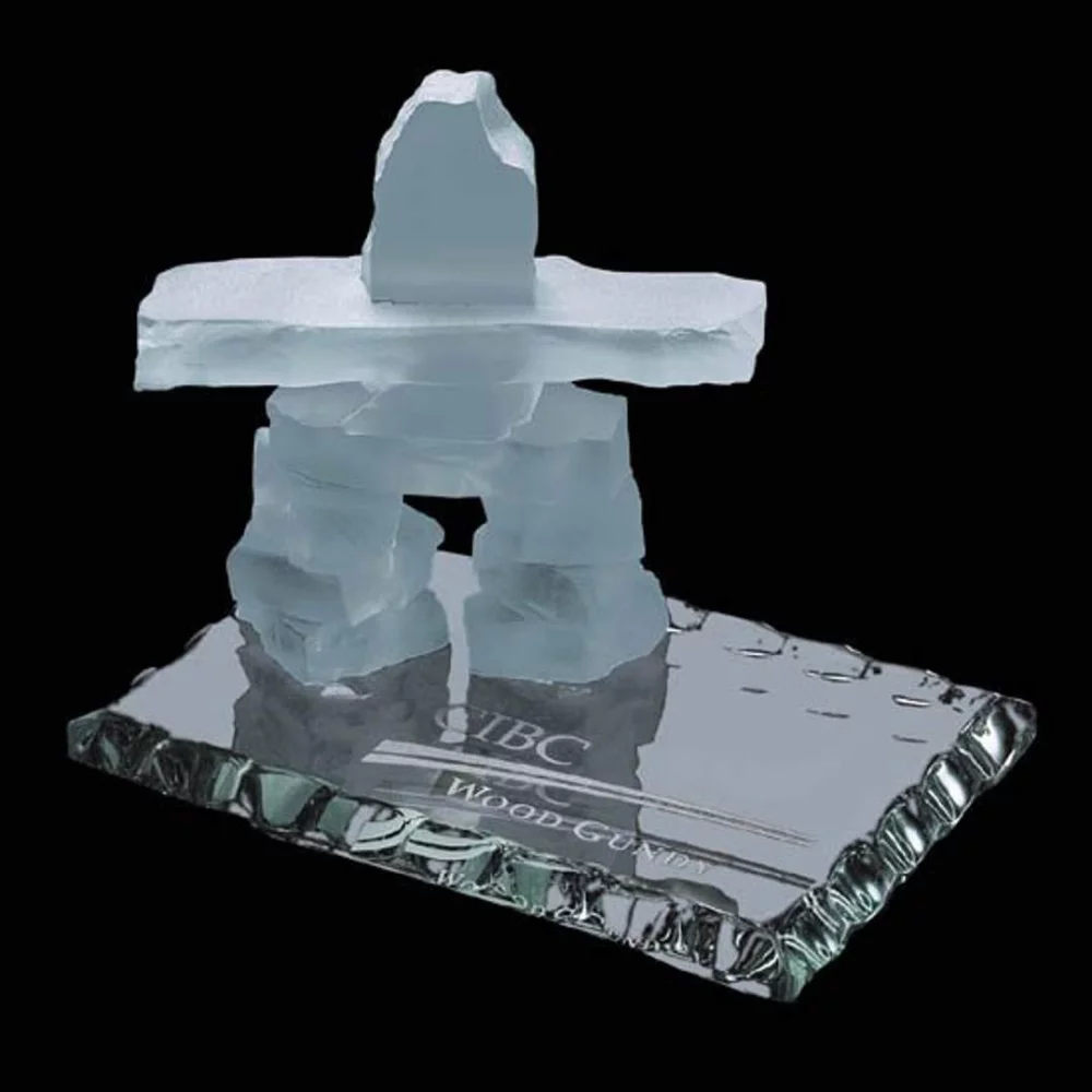 Inukshuk on Jade - Frosted 2½"