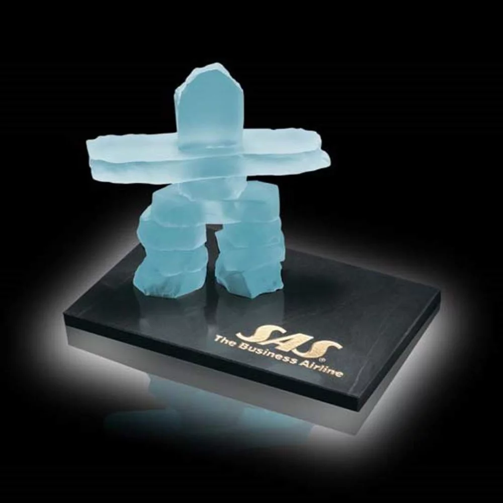 Inukshuk on Marble - Frosted 2½"