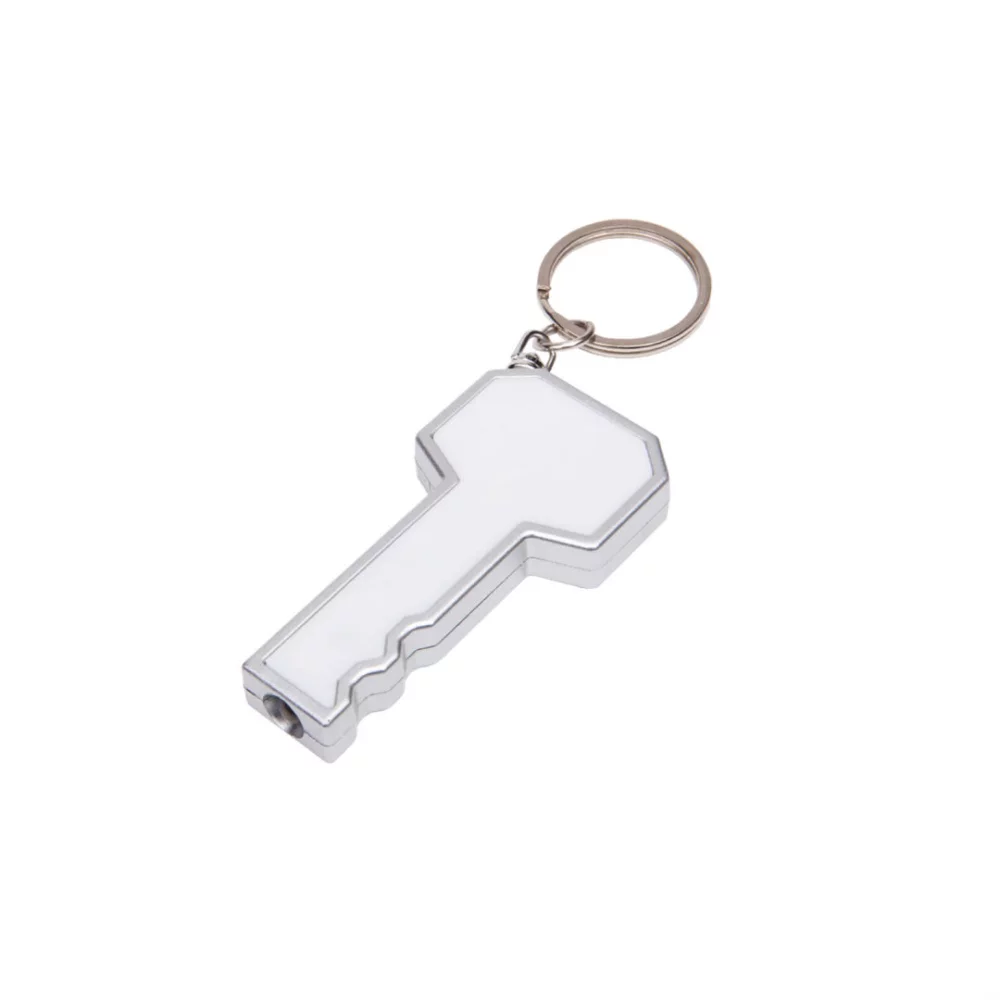 Le porte-clés LED/mini lampe de poche - Blanc