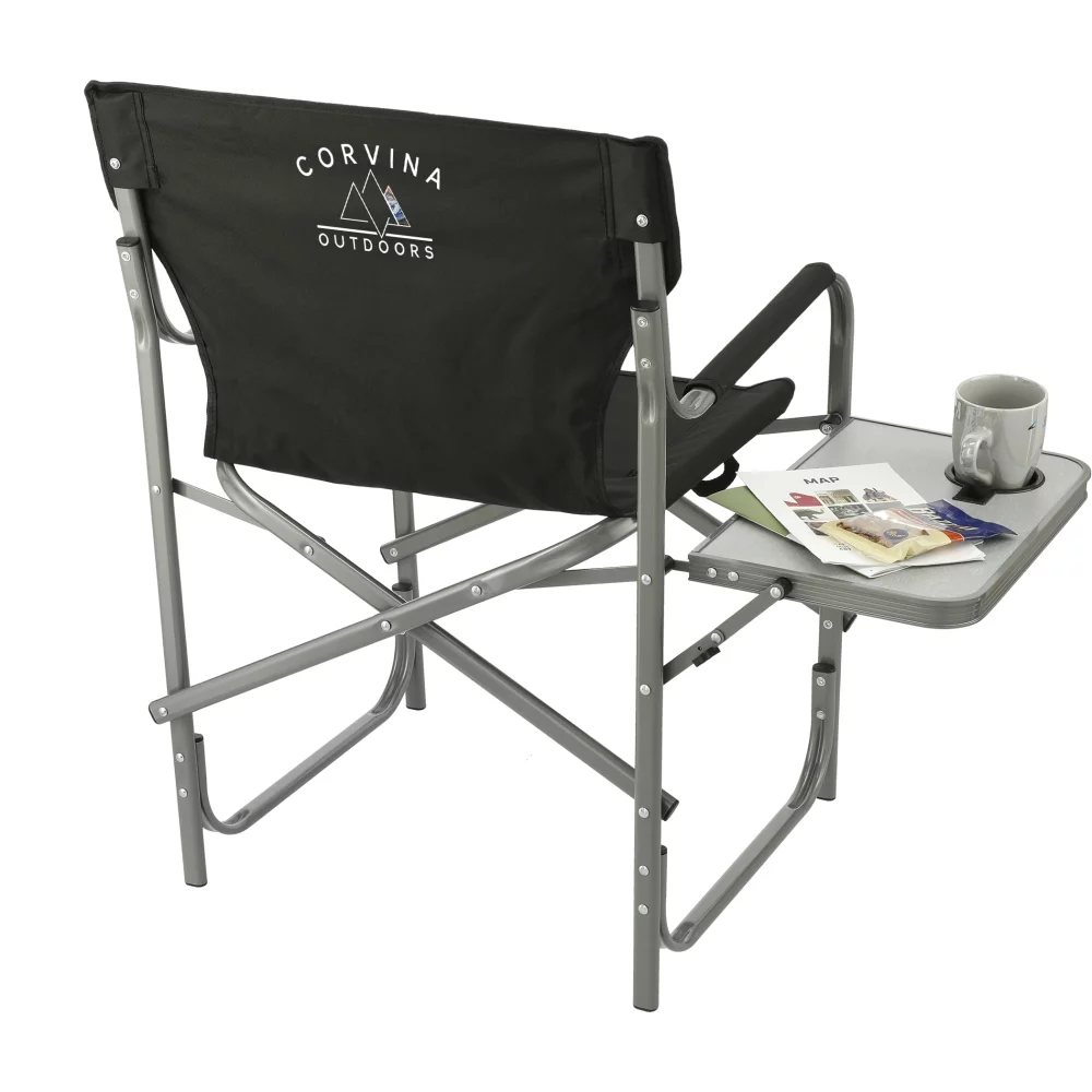 Chaise de directeur avec table d'appoint