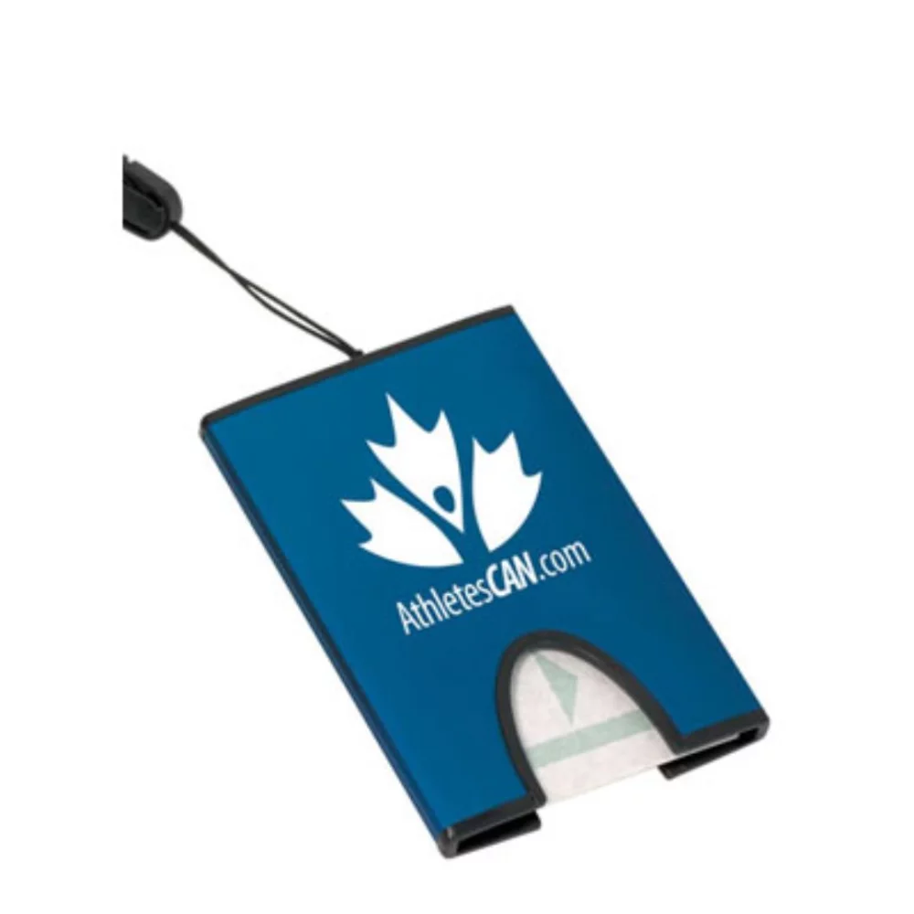 Porte-cartes Aliante avec lanière - Bleu