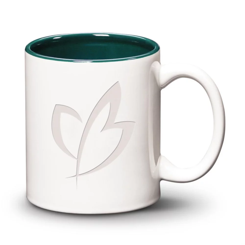 Tasse Thames - 11 oz Vert/Blanc