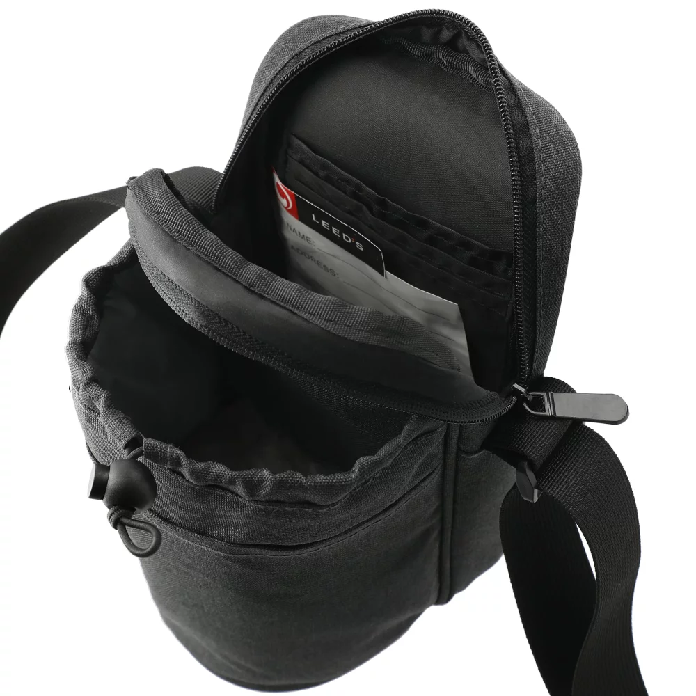 Traver RPET Sacoche de bouteille réglable avec pochette rafraîchissante