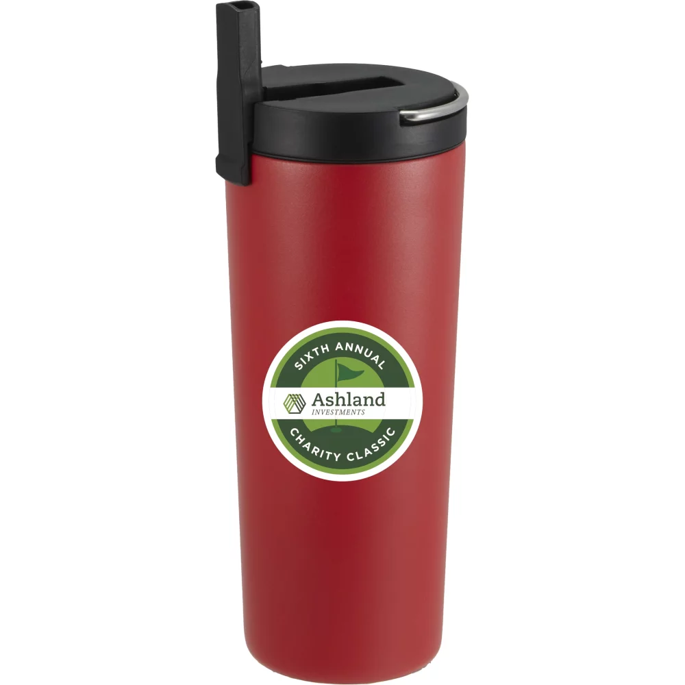 Thor Copper Insulated Tumbler 24oz Flip Straw Lid