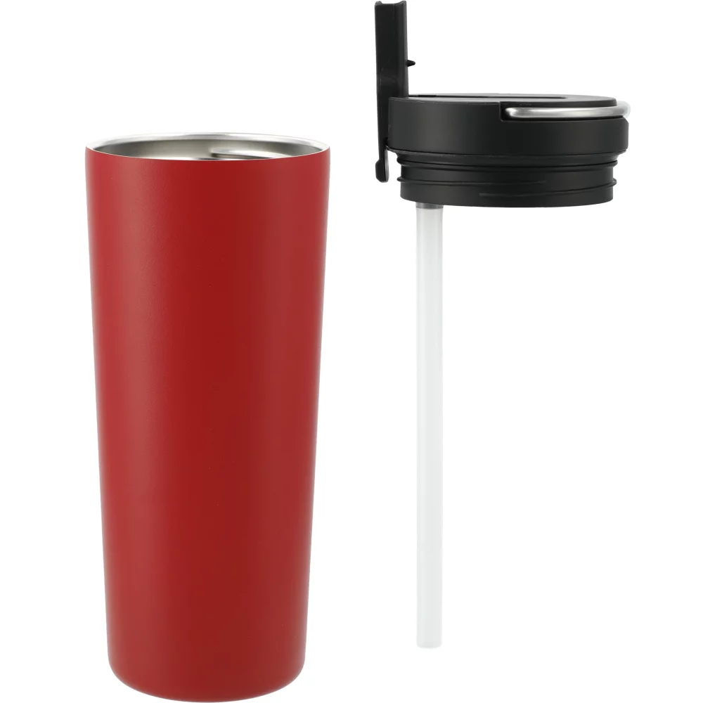 Thor Copper Insulated Tumbler 24oz Flip Straw Lid