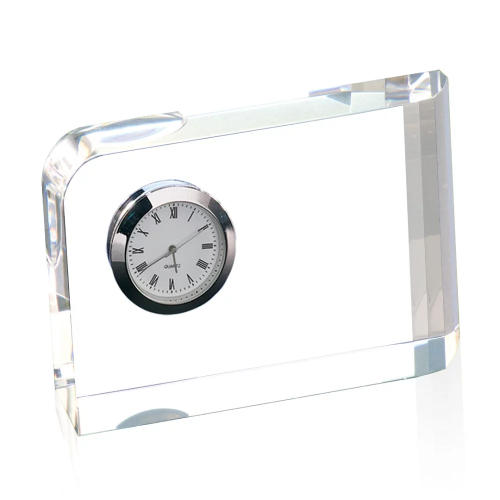 Horloge en opale - Optique 3½"x2½"
