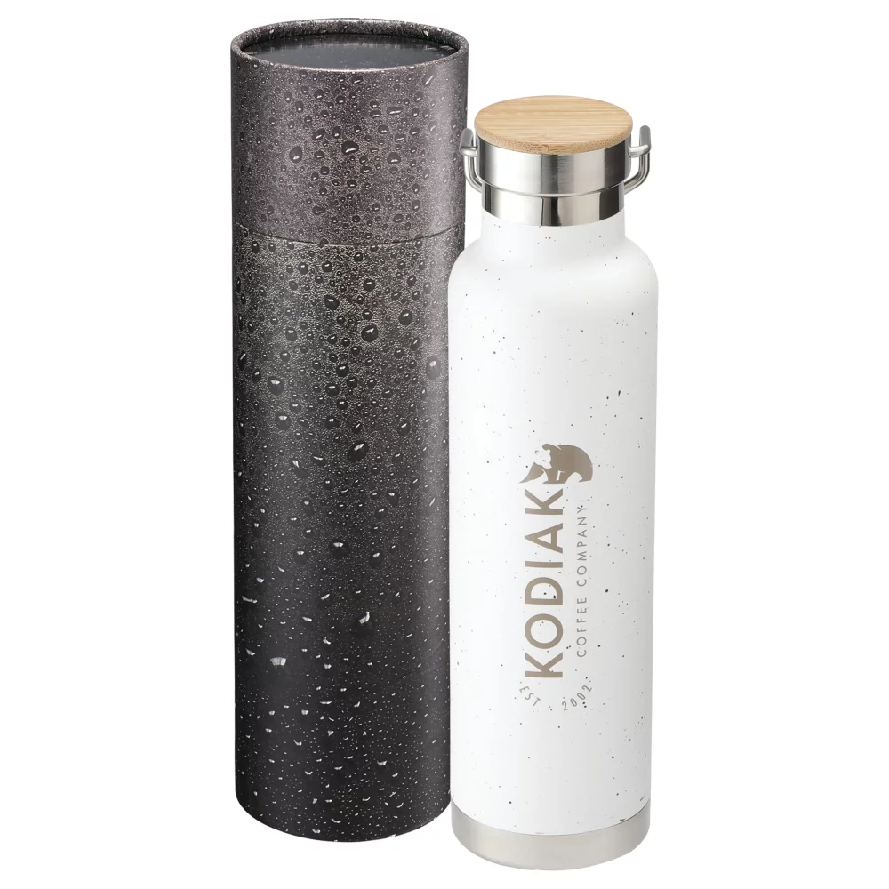 22 Oz. Speckled Thor Bottle w/Cylindrical Box