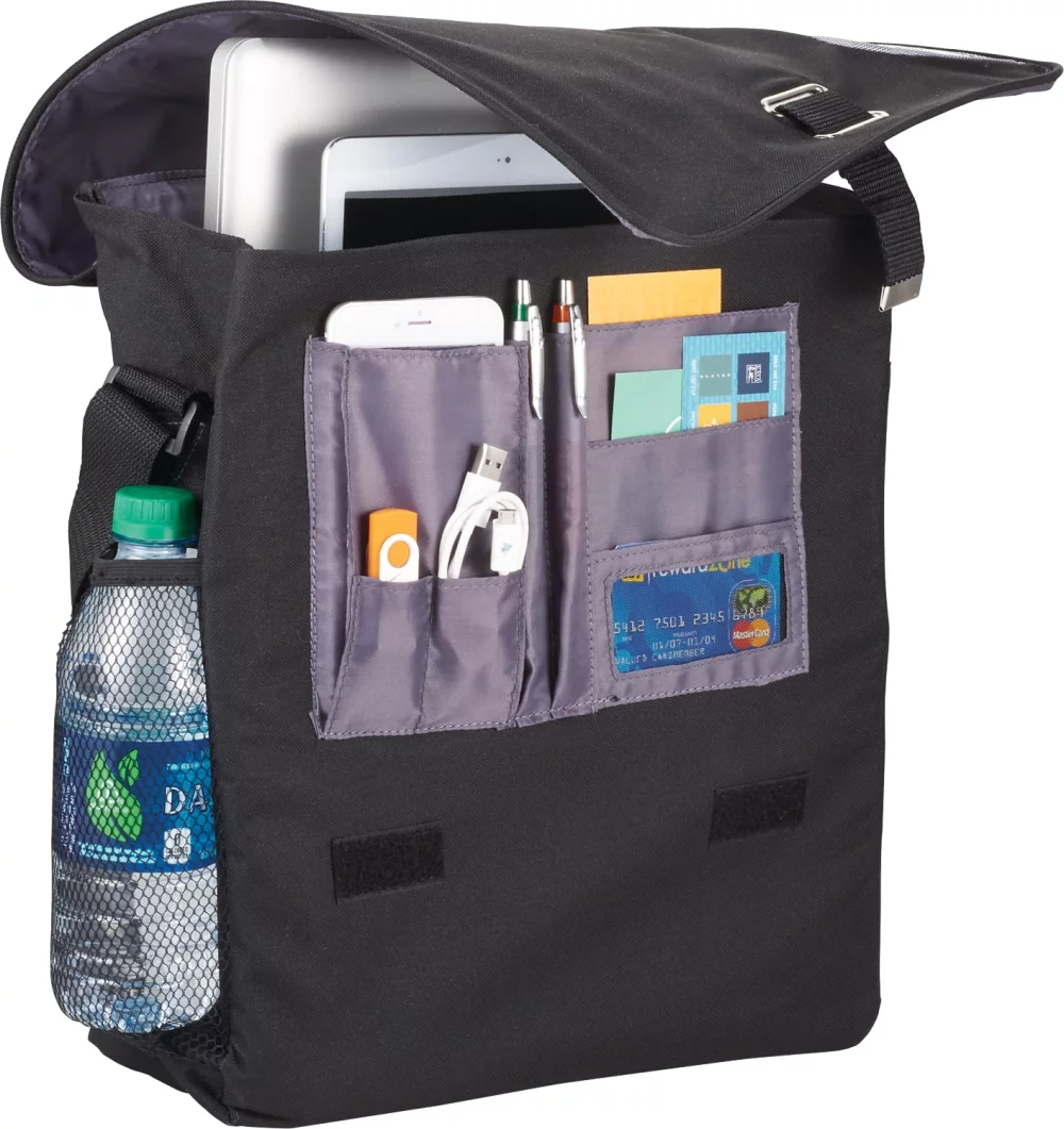 Gridlock Vertical 15" Computer Messenger Bag