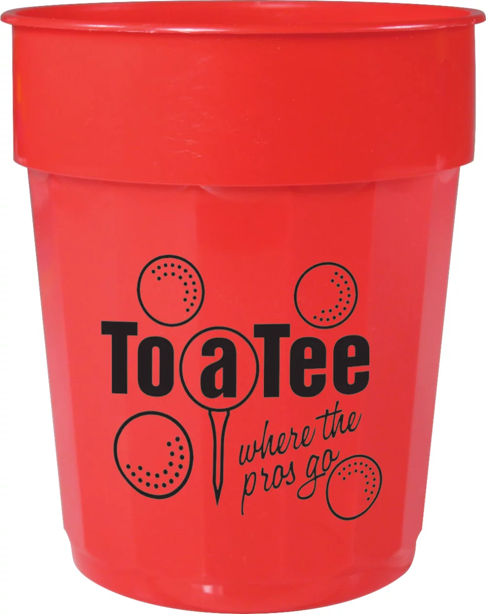 Gobelet de stade cannelé de 16 oz