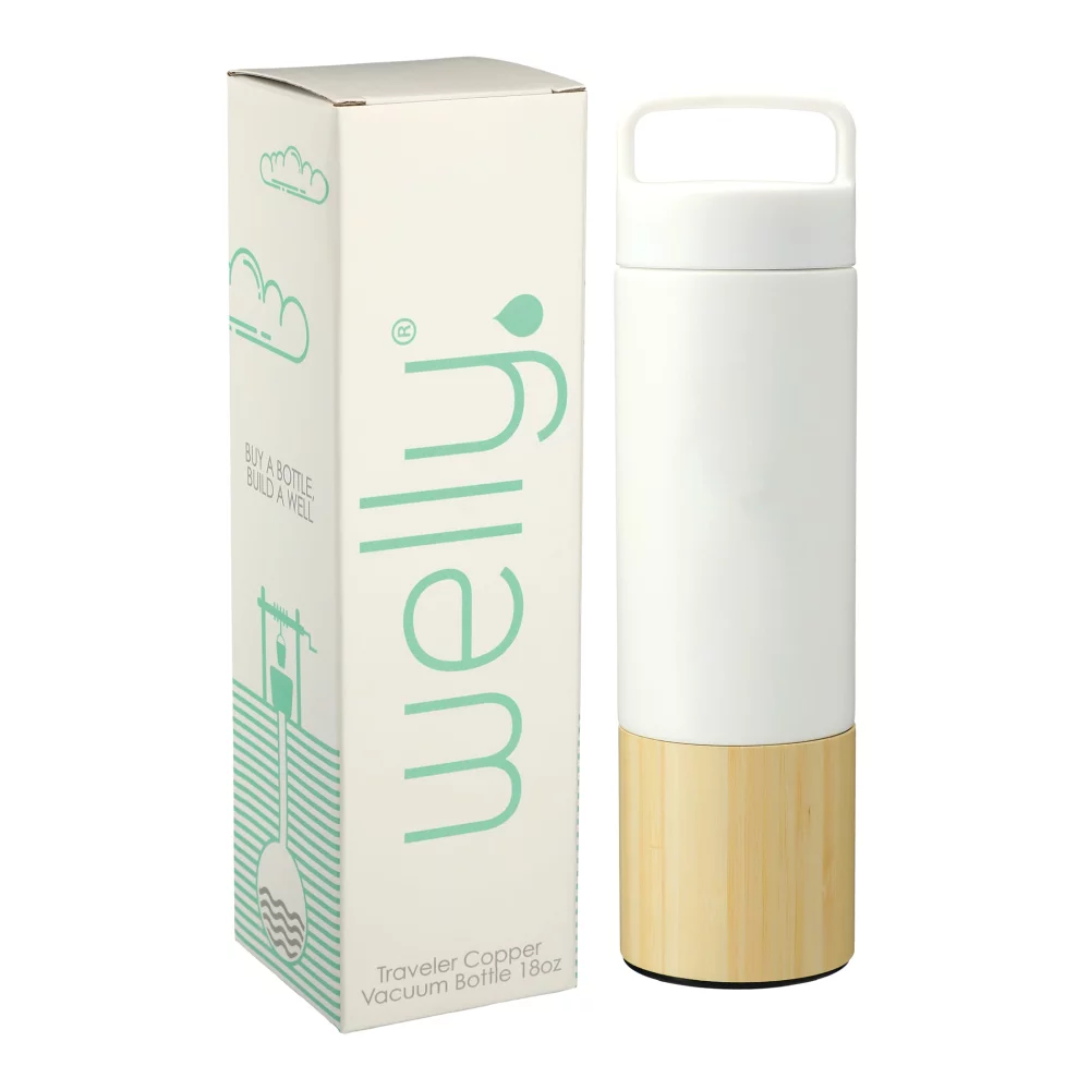 Welly® 18 Oz. Traveler Copper Vacuum Bottle w/Gift Box