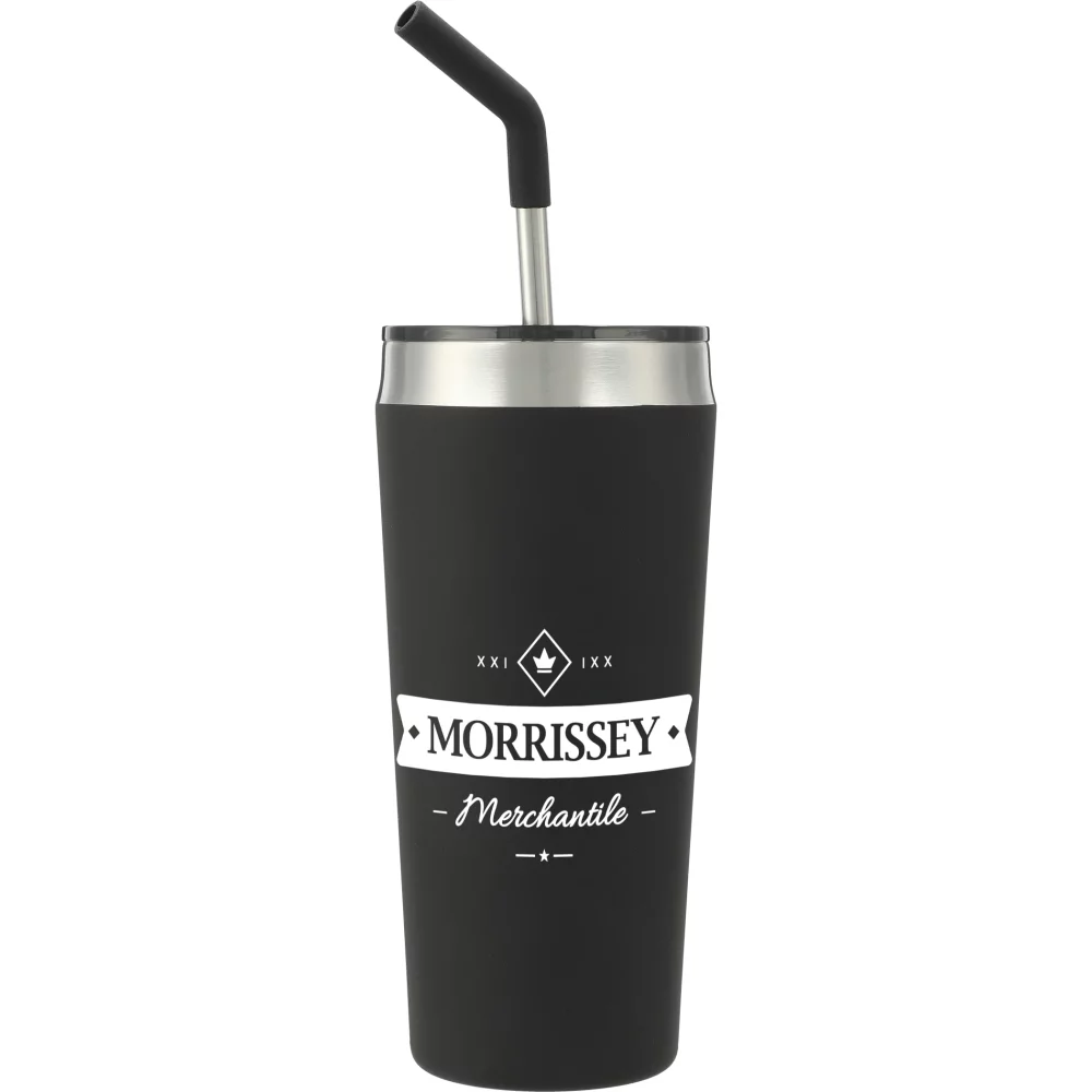 Gobelet sous vide Faye 20 oz avec paille en acier inoxydable