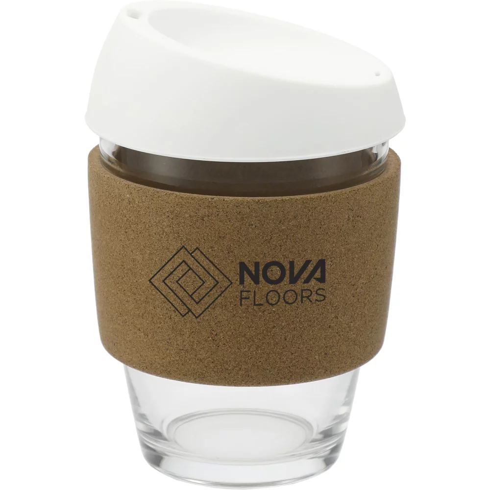 Tasse en verre Brooklyn avec bande en liège 12 oz