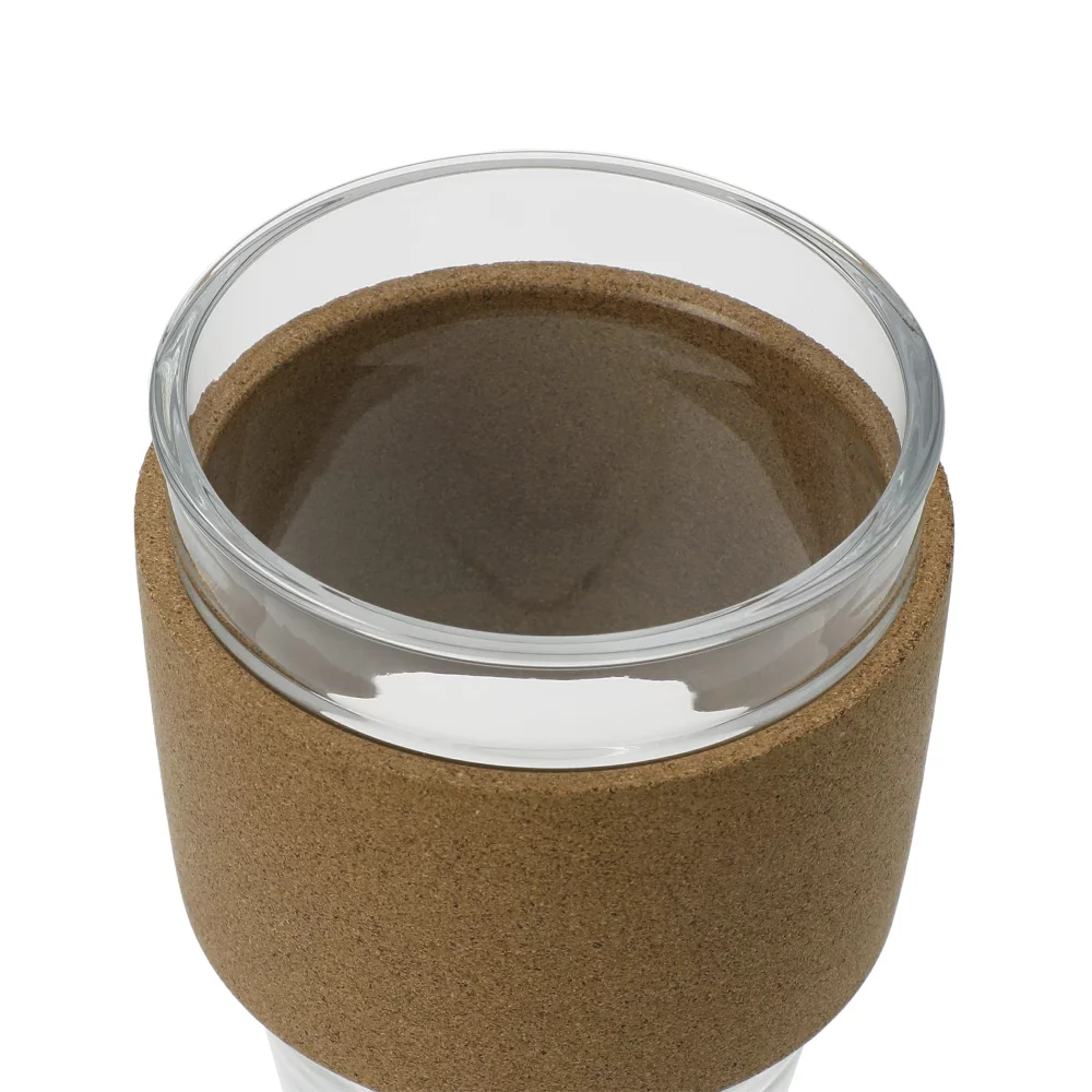 Brooklyn Glass cup with Cork Band 12oz