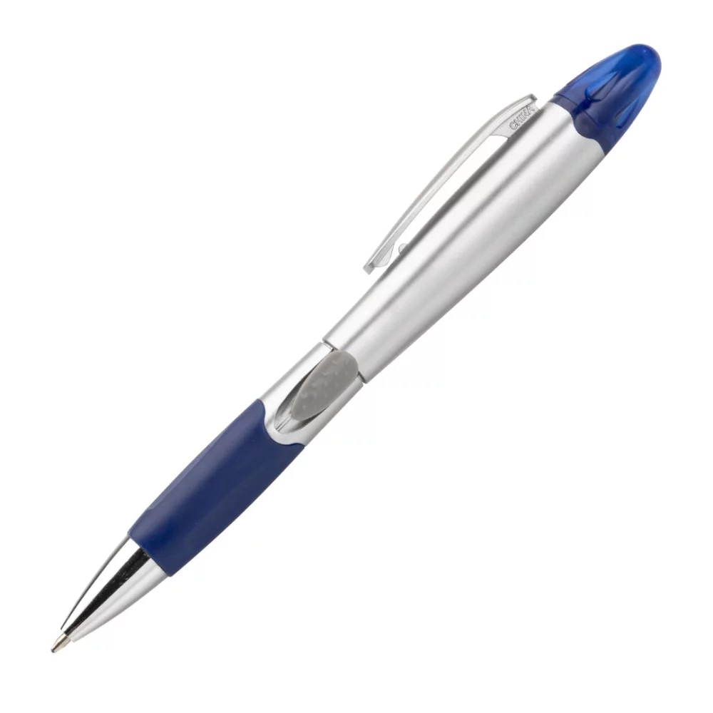 Stylo/surligneur Champion en argent - bleu