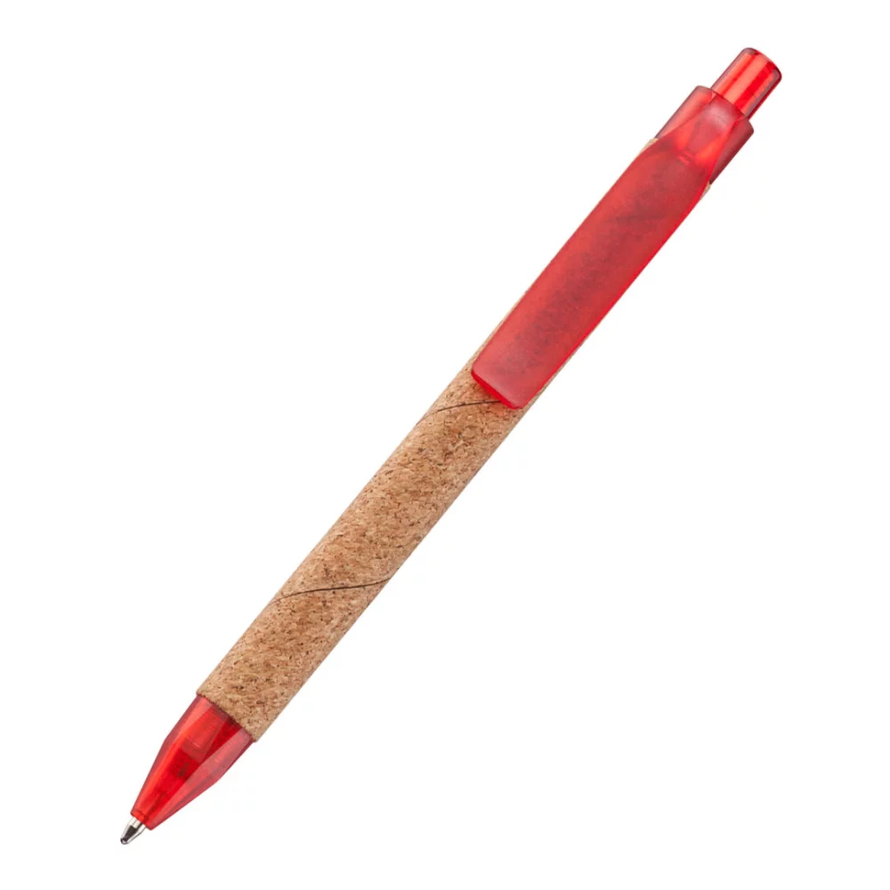 Stylo à barillet en liège Helios - Rouge