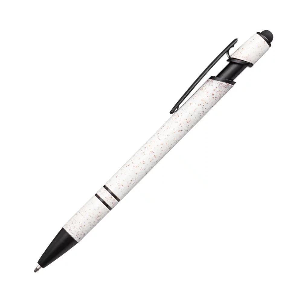 Stylo à bille et stylet Austen - Blanc