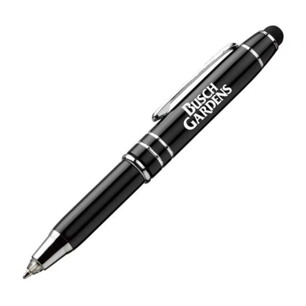 Stylo à pointe métallique rétractable - Noir