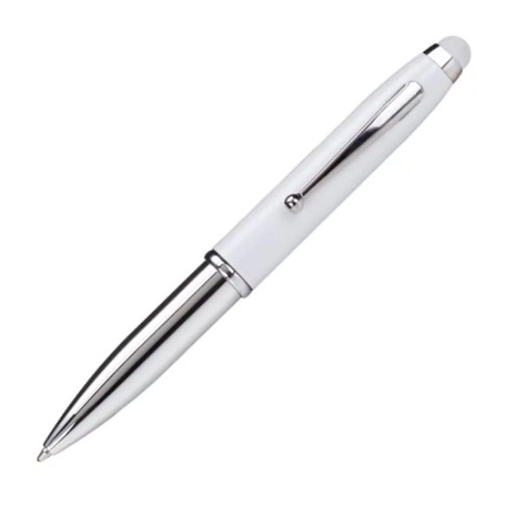 Stylo à stylet en aluminium Townsend - Blanc