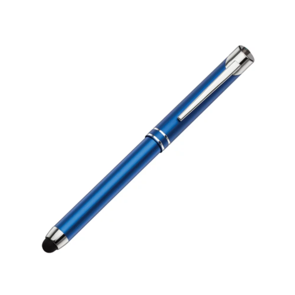 Stylo/stylet en métal Mission - Bleu