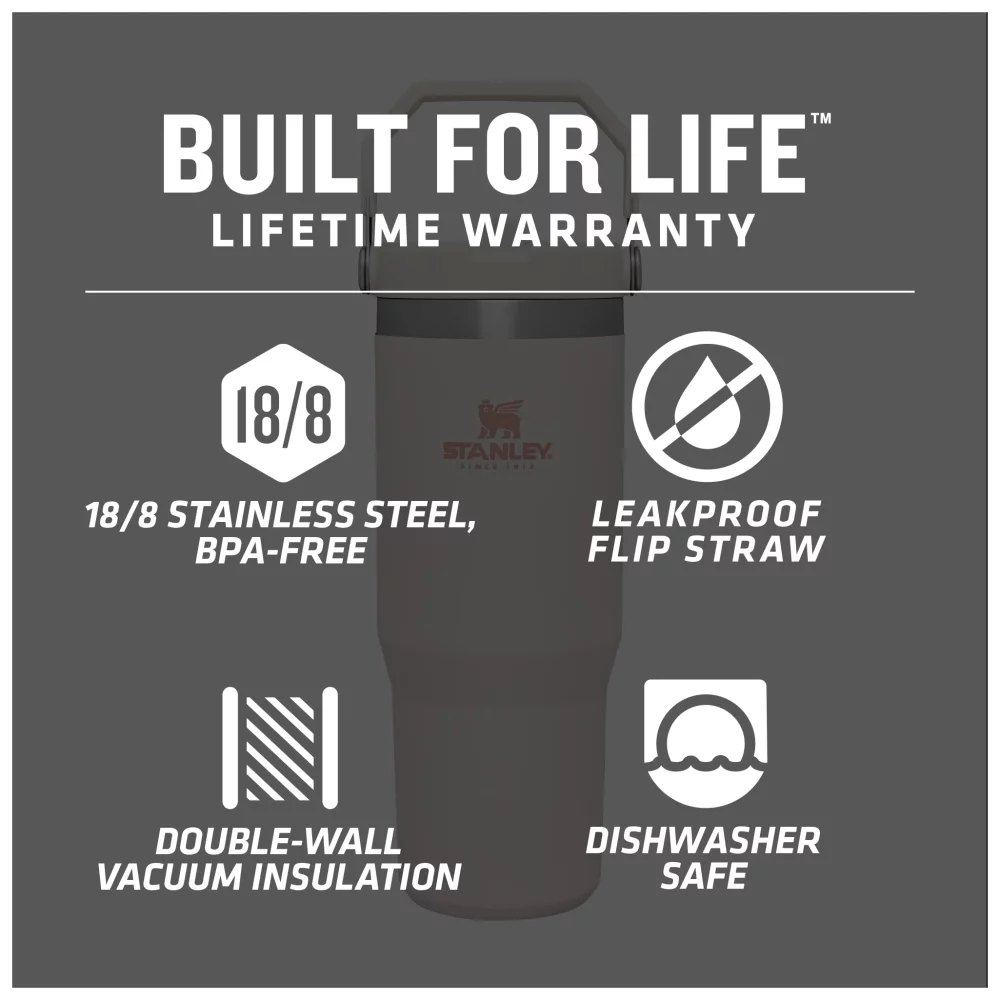 Gobelet à paille basculante Stanley IceFlow™ de 30 oz