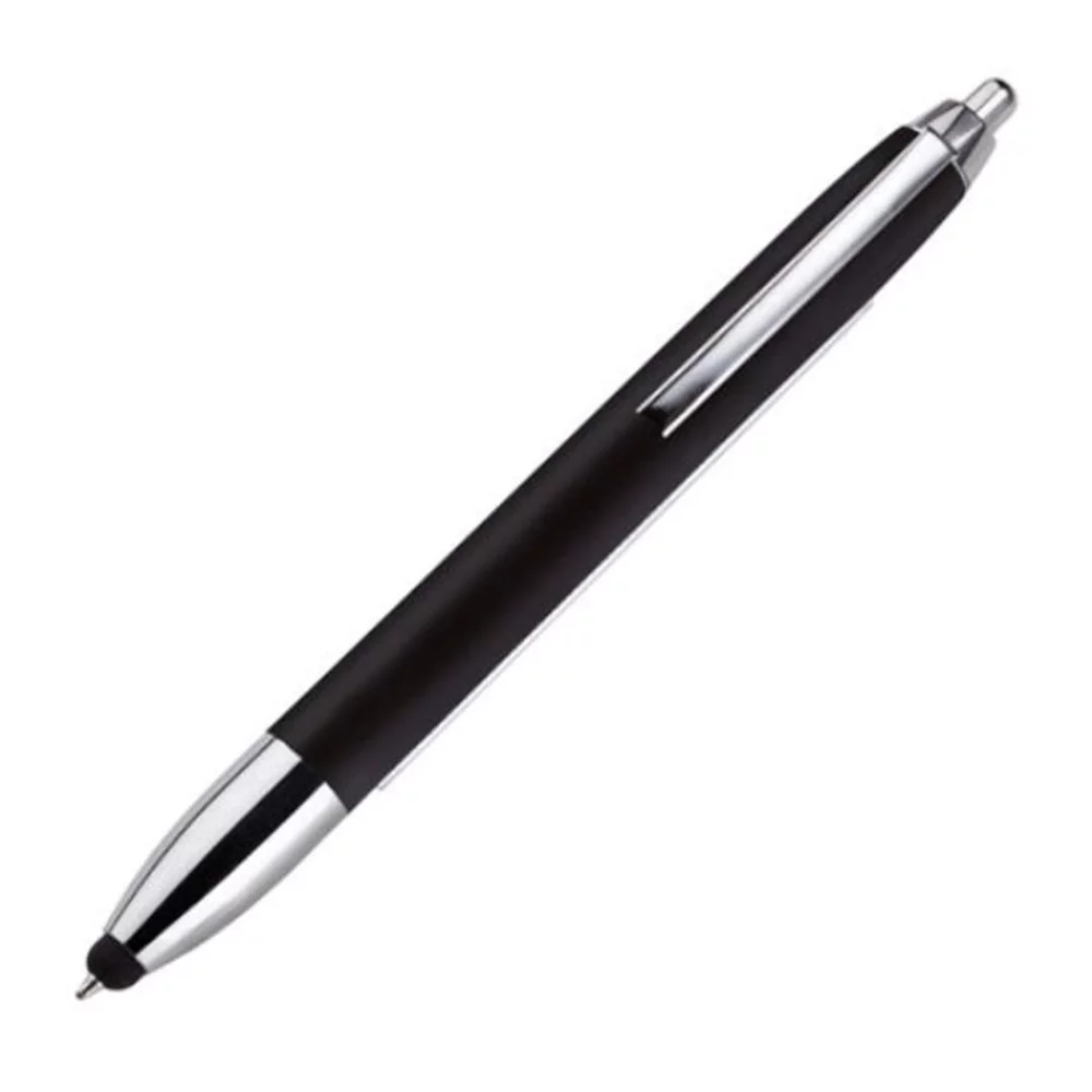 Stylo/bannière Cruz avec stylet - (5-6 semaines) Noir