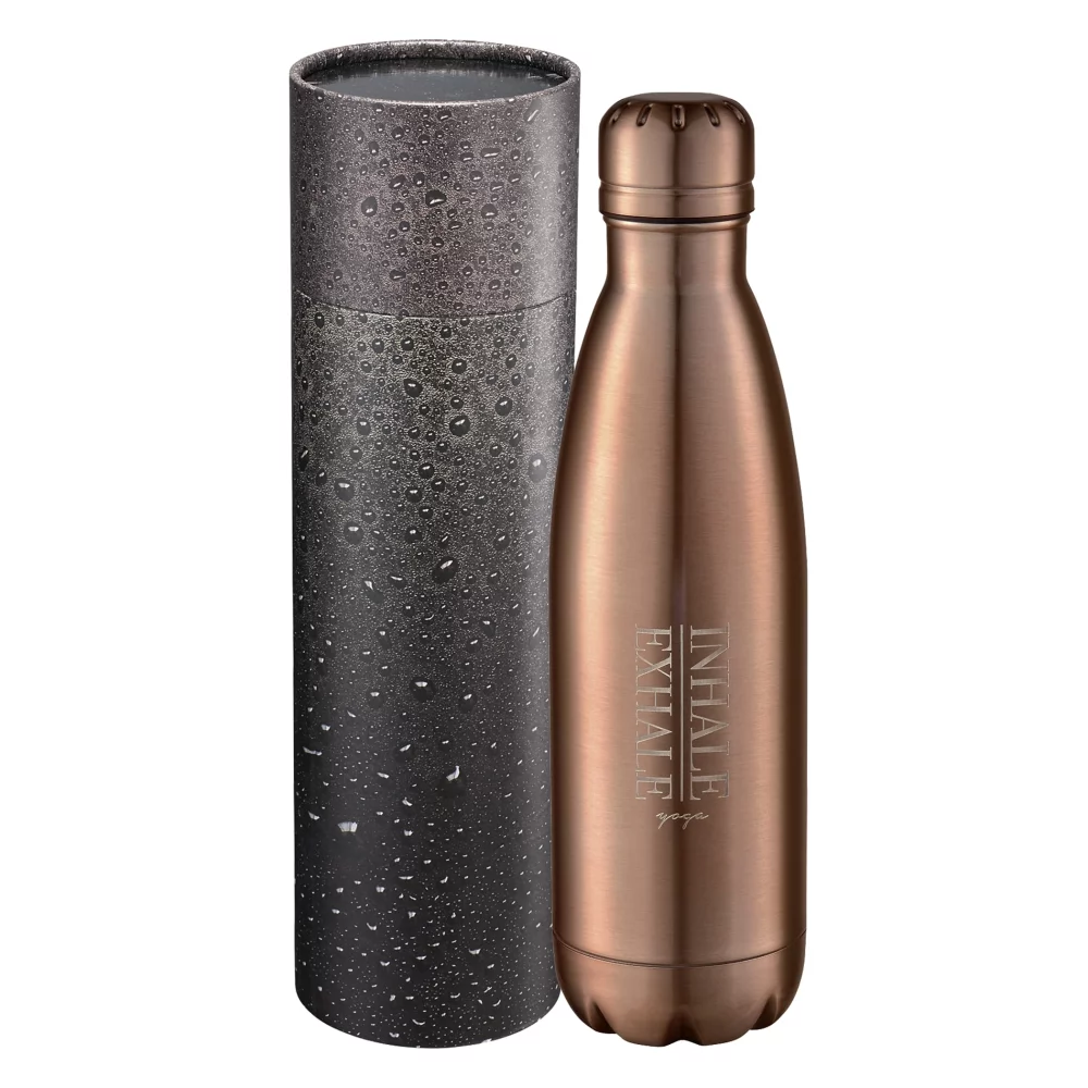 17 Oz. Copper Vac Bottle w/Cylindrical Box