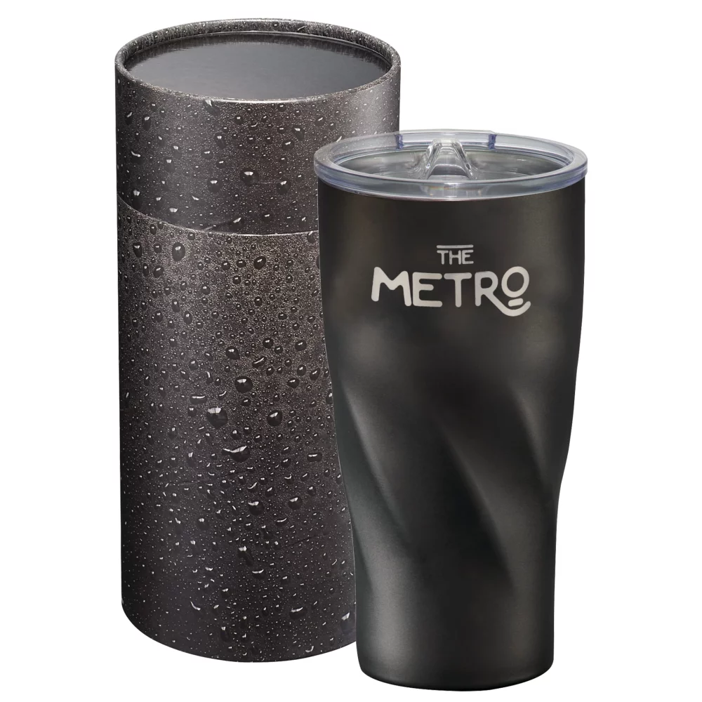 Tumbler en cuivre Hugo de 20 oz avec boîte cylindrique