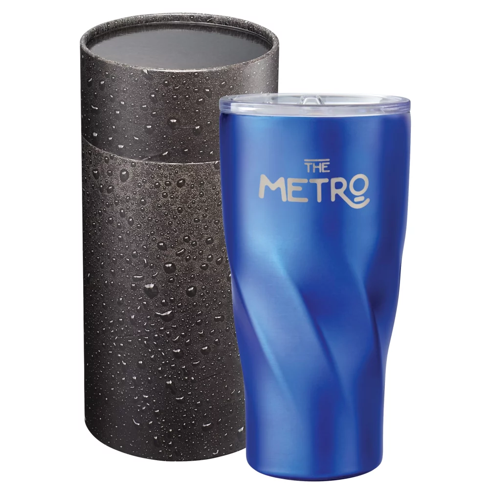 Tumbler en cuivre Hugo de 20 oz avec boîte cylindrique