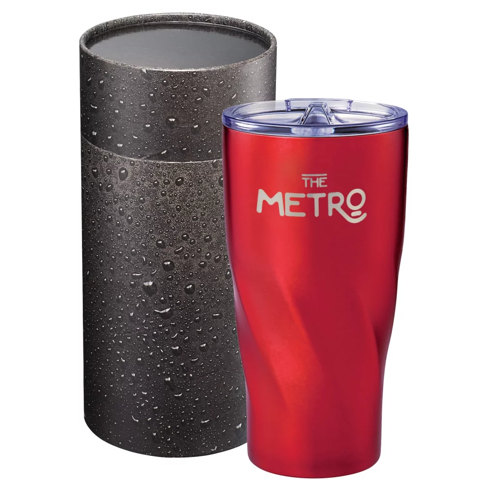 20 Oz. Hugo Copper Tumbler w/Cylindrical Box