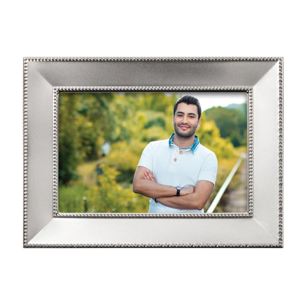 Cadre Jimena - Perle Argentée 4"x6"