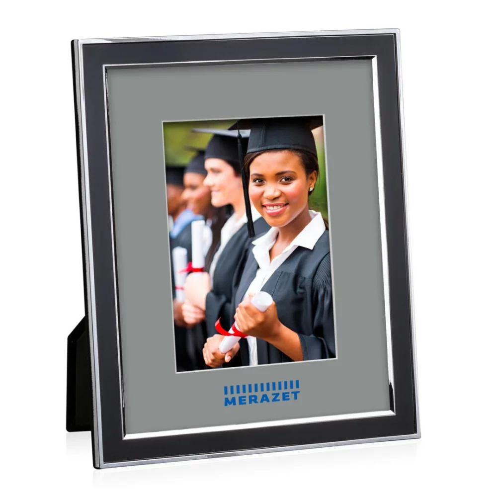 Cadre Rhea - Noir/Teal Gris 5"x7"