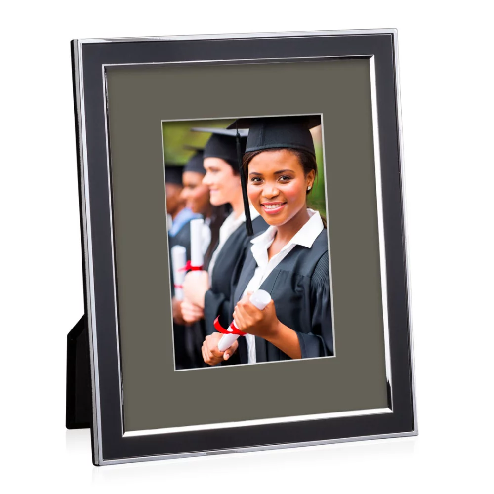 Cadre Rhea - Noir/Gris Dover 5"x7"