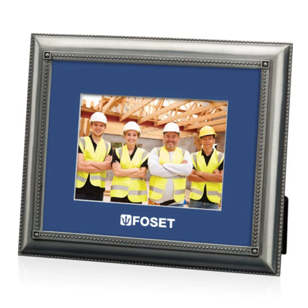 Protea Frame - Antique Pewter/Royal Blue 5"x7"