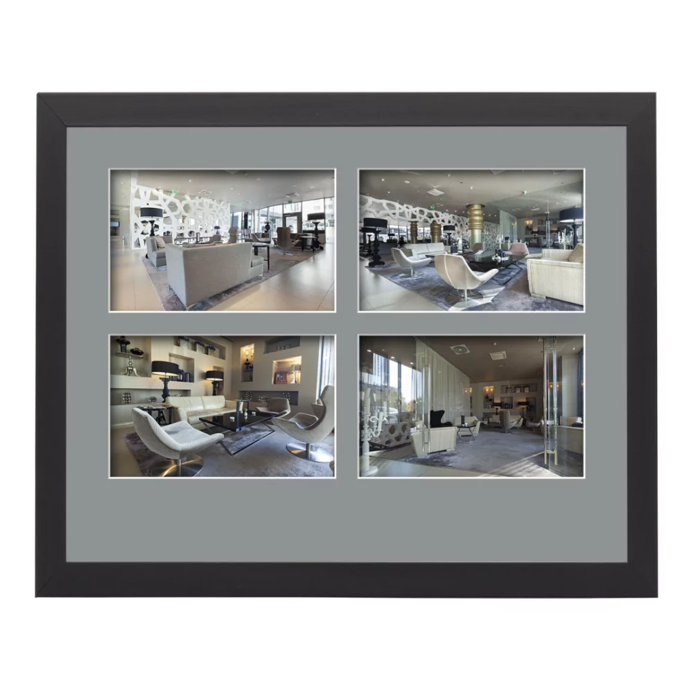 Cadre photo Dunmore 4 - Noir/Gris Teal