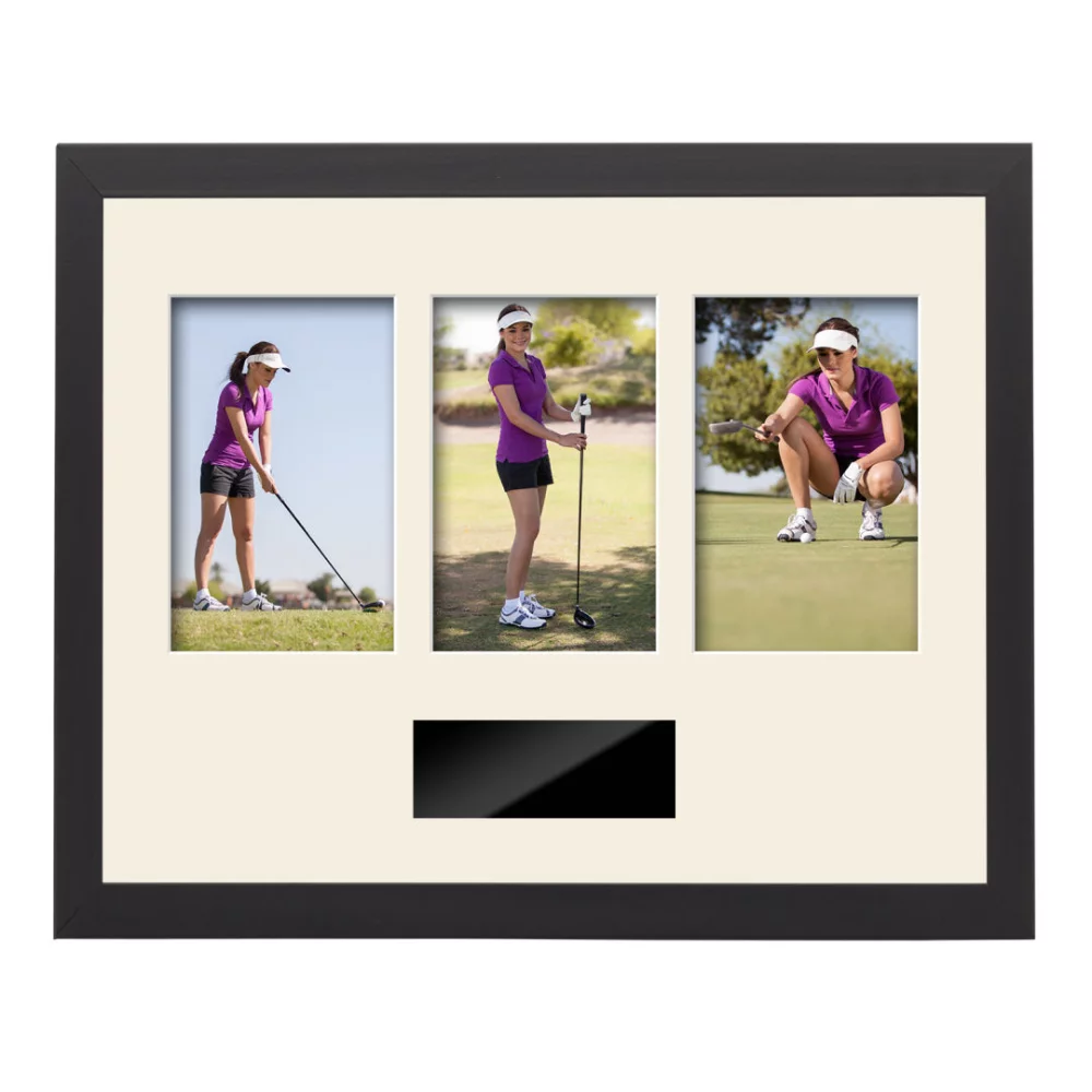 Cadre photo Enrica 3 - Noir/Crème