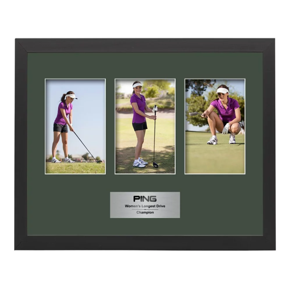 Cadre photo Enrica 3 - Noir/Vert Forêt